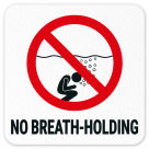 No Breath Holding Vinyl Adhesive Pool Depth Marker,
