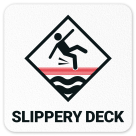 Slippery Deck Vinyl Adhesive Pool Depth Marker,