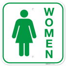 Women With Female Graphic Sign,