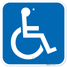 Large Handicapped Symbol Sign,
