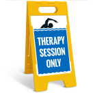 Therapy Session Only Folding Floor Sign,
