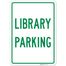 Library Parking Sign,