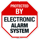 Protected By Electronic Alarm System Sign,
