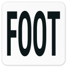 Foot Vinyl Adhesive Pool Depth Marker,