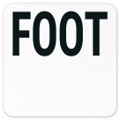 Foot Vinyl Adhesive Pool Depth Marker, (SI-7540)