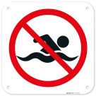 No Swimming Sign, (SI-75409)