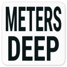 Meters Deep Vinyl Adhesive Pool Depth Marker,