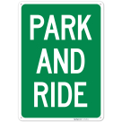 Park And Ride Sign, (SI-75476)