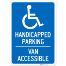 Handicapped Parking Van Accessible Sign,