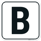 Letter B Sign,