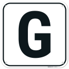 Letter G Sign,