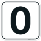 Letter O Sign,