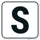 Letter S Sign,