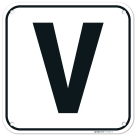Letter V Sign,