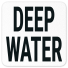Deep Water Vinyl Adhesive Pool Depth Marker,
