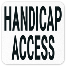 Handicap Access Vinyl Adhesive Pool Depth Marker,
