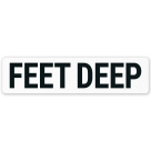 Feet Deep Vinyl Adhesive Pool Depth Marker, (SI-7575)