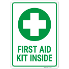 First Aid Kit Inside Sign,