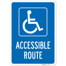 Accessible Route With Graphic Sign,