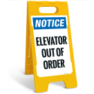 Notice Elevator Out Of Order Sidewalk Sign Kit,
