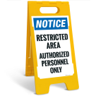 Notice Authorized Personnel Only Sidewalk Sign Kit,
