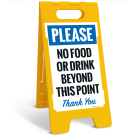 Please No Food Or Drink Beyond This Point Thank You Sidewalk Sign Kit,