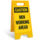 Caution Men Working Ahead Sidewalk Sign Kit,
