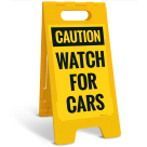 Caution Watch For Cars Sidewalk Sign Kit,