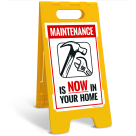 Maintenance Is Now In Your Home Sidewalk Sign Kit,