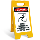 Exposed Conveyors And Moving Parts Can Cause Severe Injury Sidewalk Sign Kit,
