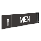 Men Projecting With Graphic Sign, Double Sided,