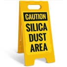 Caution Silica Dust Area Sidewalk Sign Kit,
