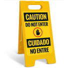 Do Not Enter No Entre Sidewalk Sign Kit,