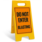 Do Not Enter Blasting Sidewalk Sign Kit,