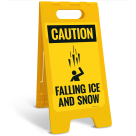 Osha Caution Falling Ice And Snow Sidewalk Sign Kit,