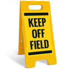Keep Off Field Sidewalk Sign Kit,
