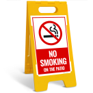 No Smoking On The Patio Sidewalk Sign Kit,