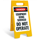 Equipment Being Serviced Do Not Operate Sidewalk Sign Kit,