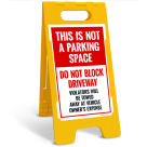 This Is Not A Parking Space Do Not Block Driveway Sidewalk Sign Kit,