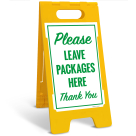 Please Leave Packages Here Thank You Sidewalk Sign Kit,