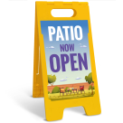 Patio Now Open Sidewalk Sign Kit,