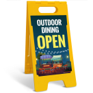 Outdoor Dining Open Sidewalk Sign Kit,