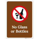 No Glass Or Bottles Sign,