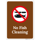 No Fish Cleaning Sign,