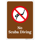 No Scuba Diving Sign,