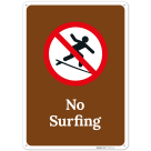 No Surfing Sign, (SI-76151)