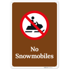 No Snowmobiles Sign,