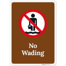 No Wading Sign,