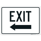 Exit With Left Arrow Sign, (SI-76175)