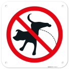 No Dog Peeing Sign,
